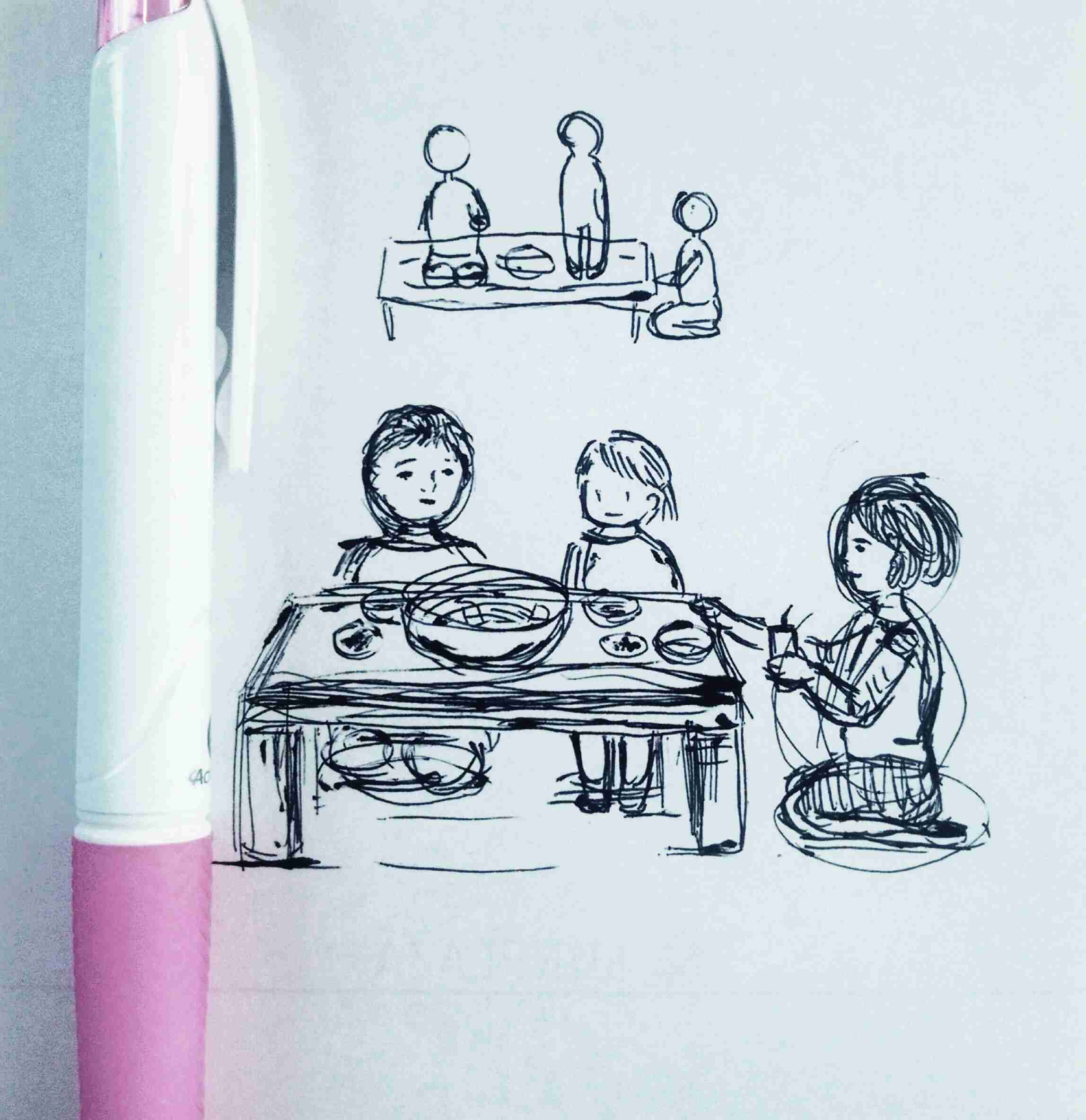 アナログでお絵描きするトピ