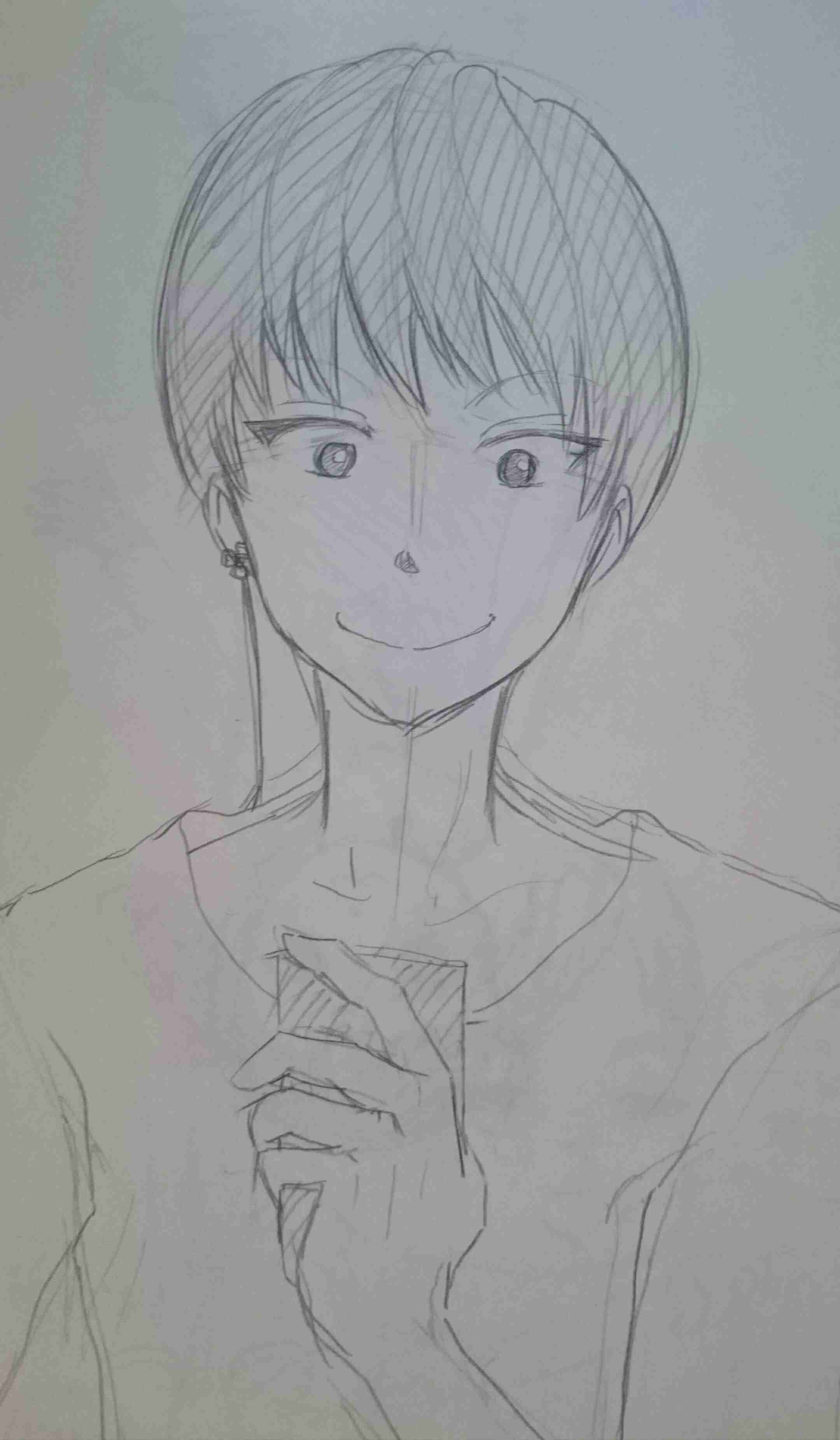 アナログでお絵描きするトピ