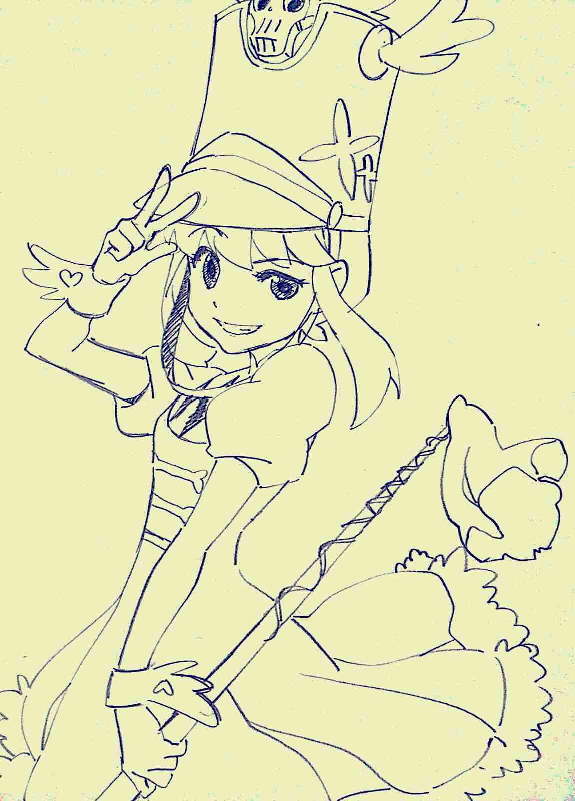 アナログでお絵描きするトピ