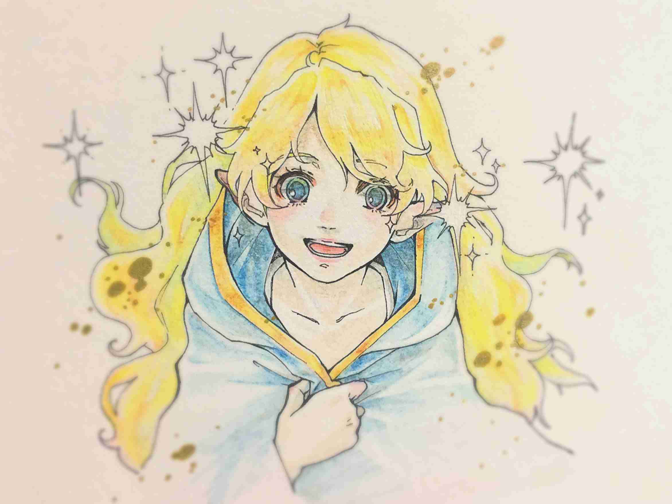 アナログでお絵描きするトピ