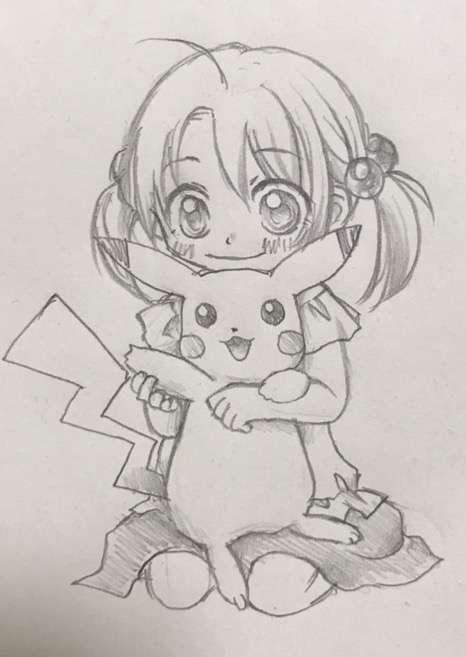 アナログでお絵描きするトピ