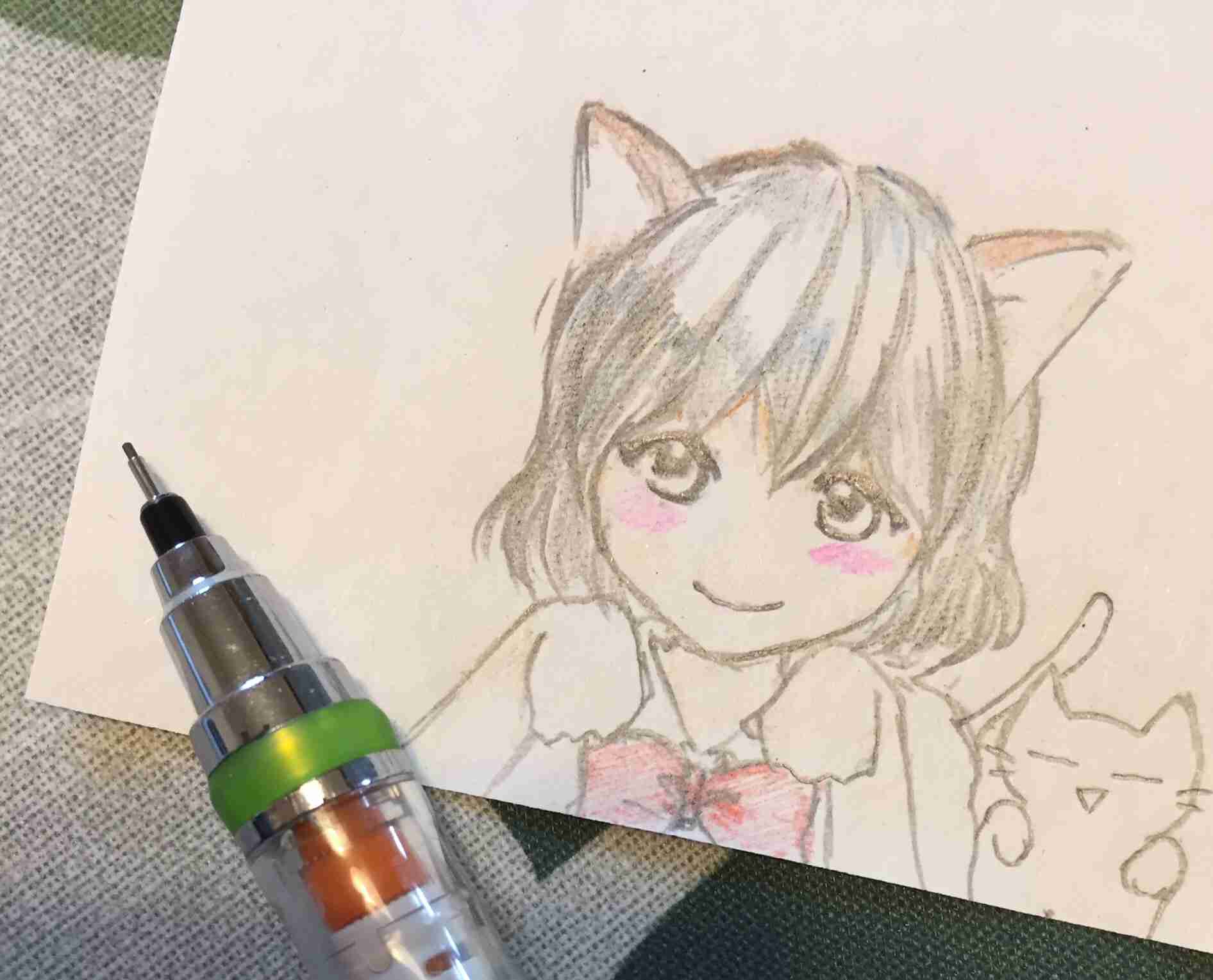 アナログでお絵描きするトピ