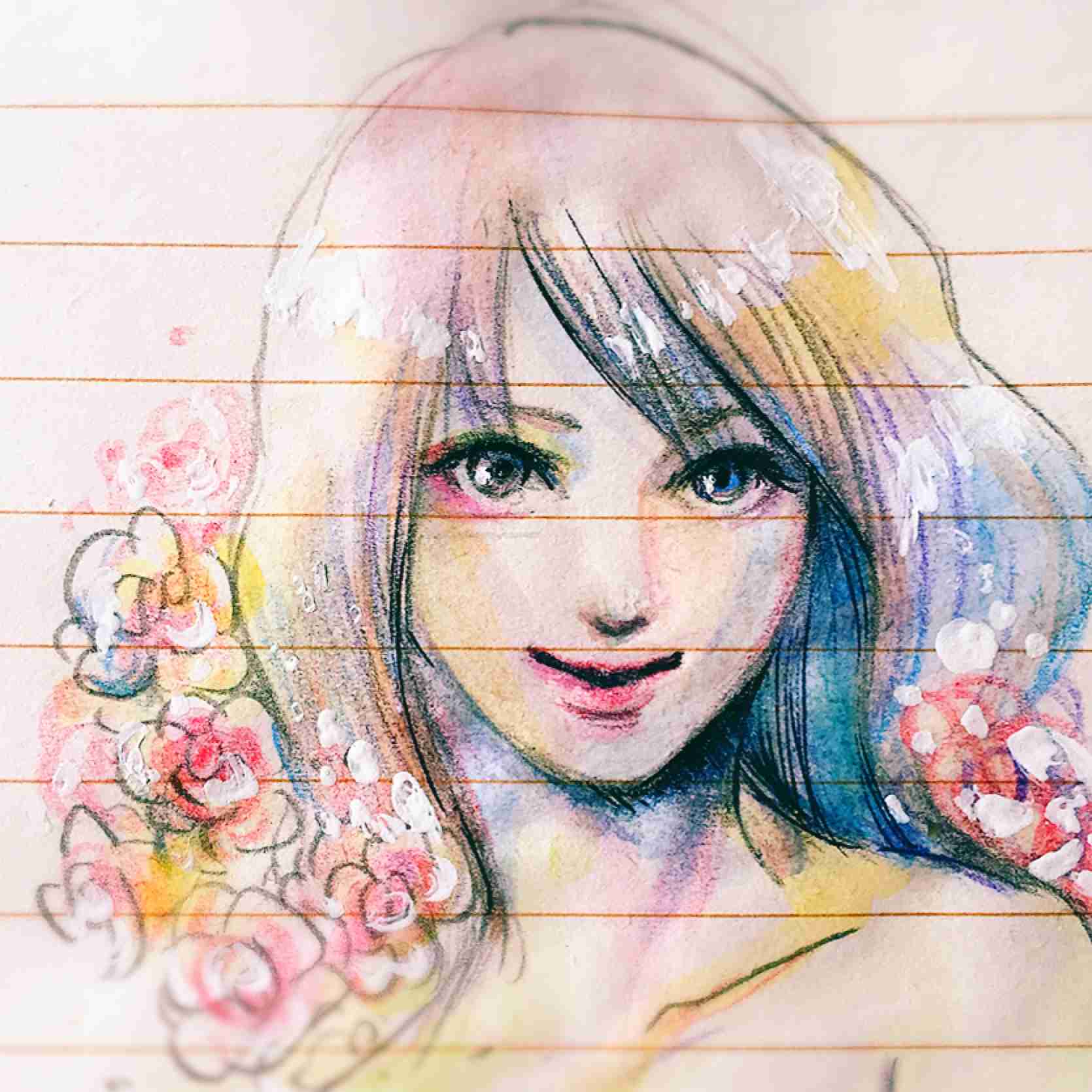 アナログでお絵描きするトピ