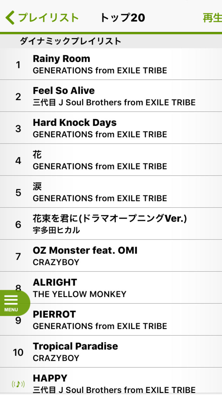 あなたの音楽再生履歴をみせてください!