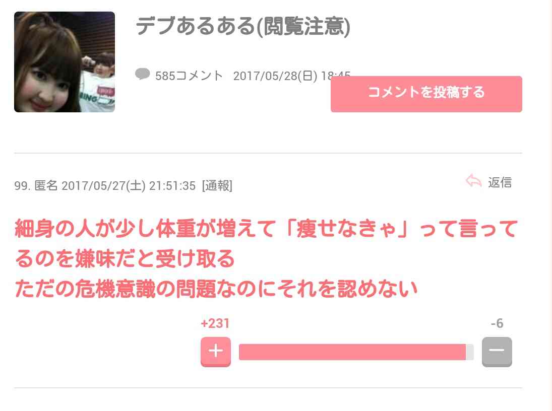 ダイエットをしている人達の雑談トピ