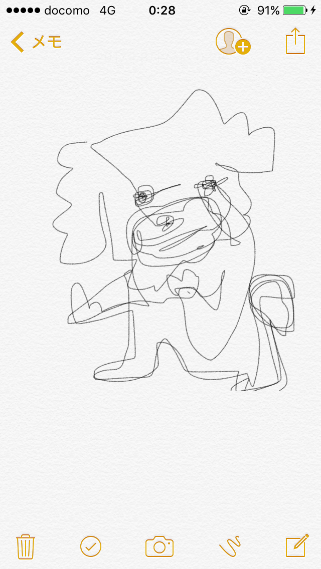 一筆描きのお絵かきトピ