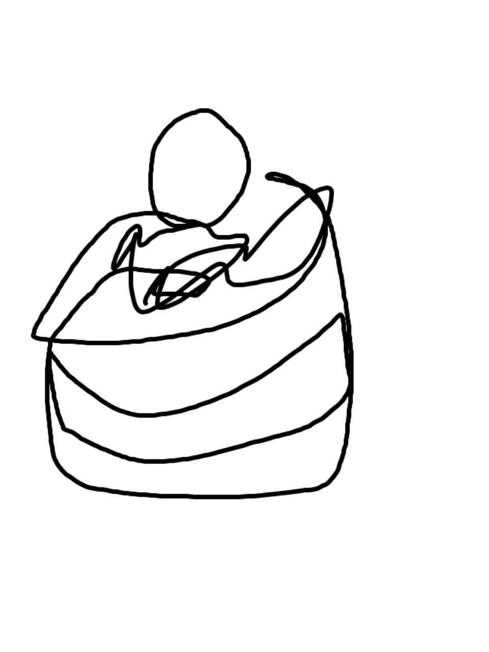 一筆描きのお絵かきトピ