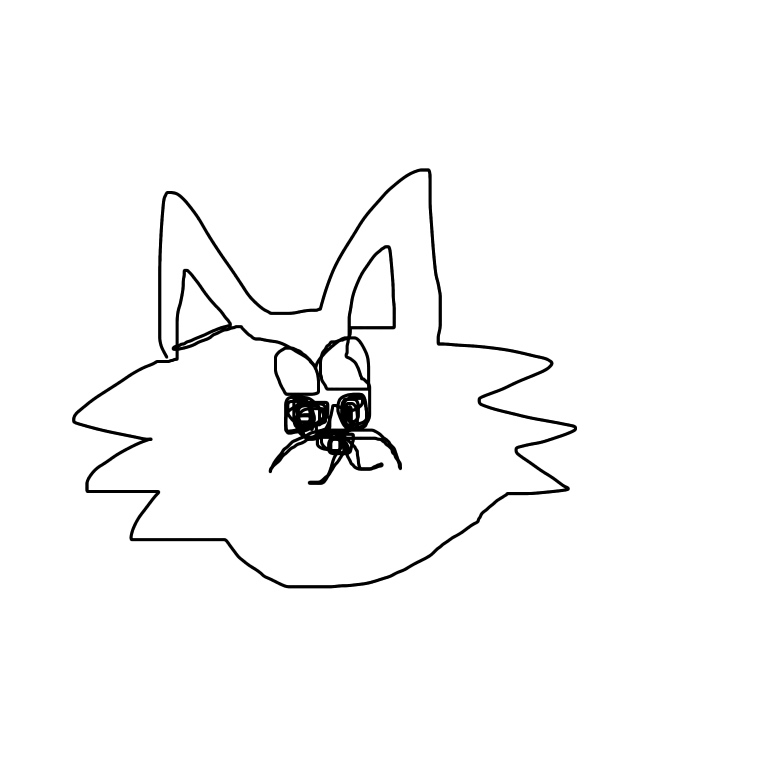 一筆描きのお絵かきトピ