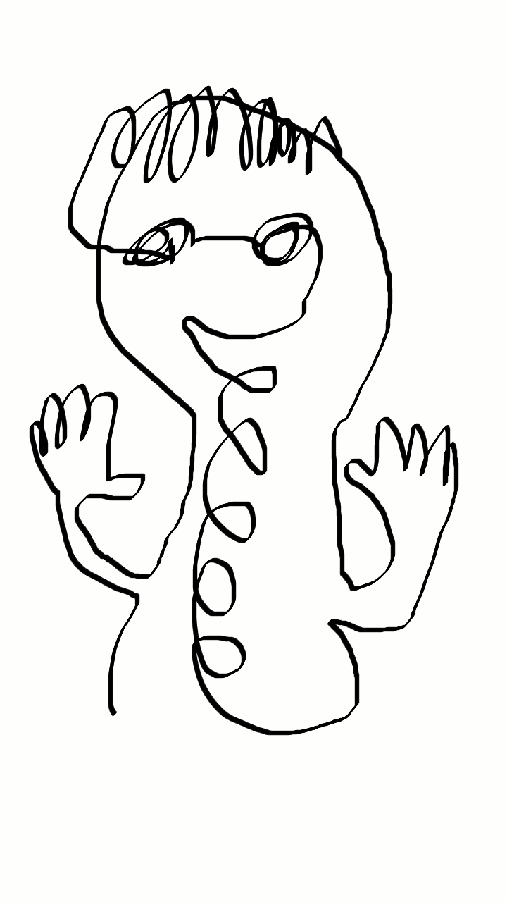 一筆描きのお絵かきトピ