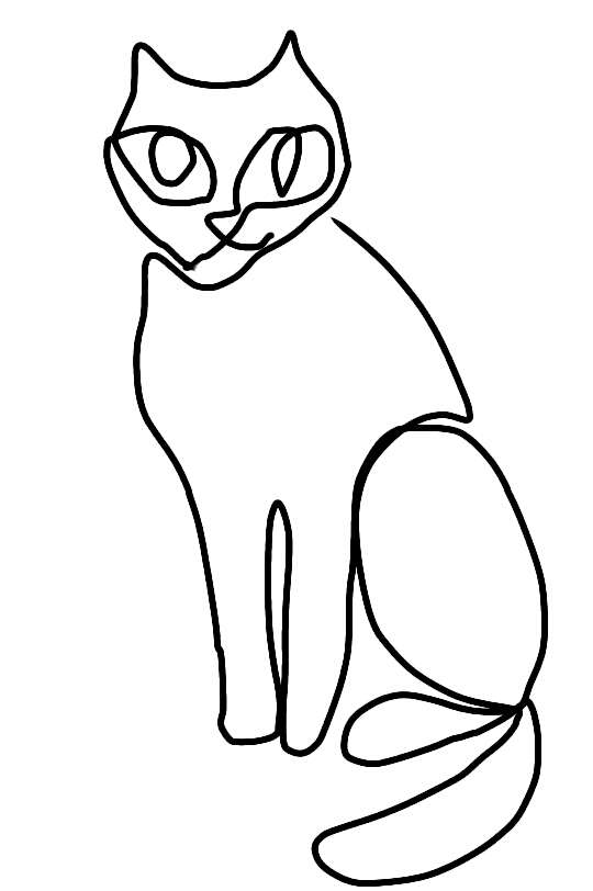 一筆描きのお絵かきトピ