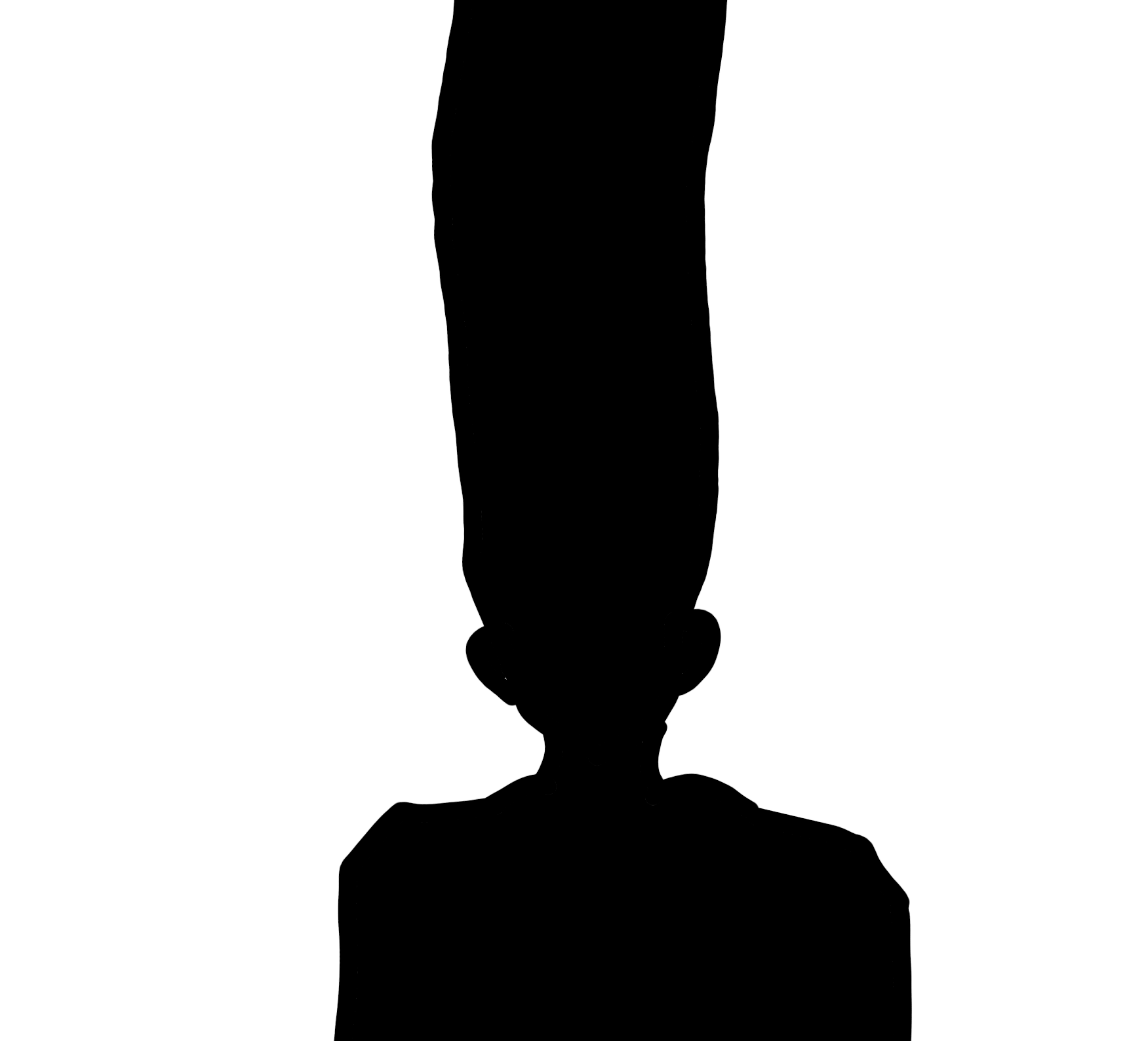 キャラクターをシルエットで描いて分かったらプラスを押すトピ