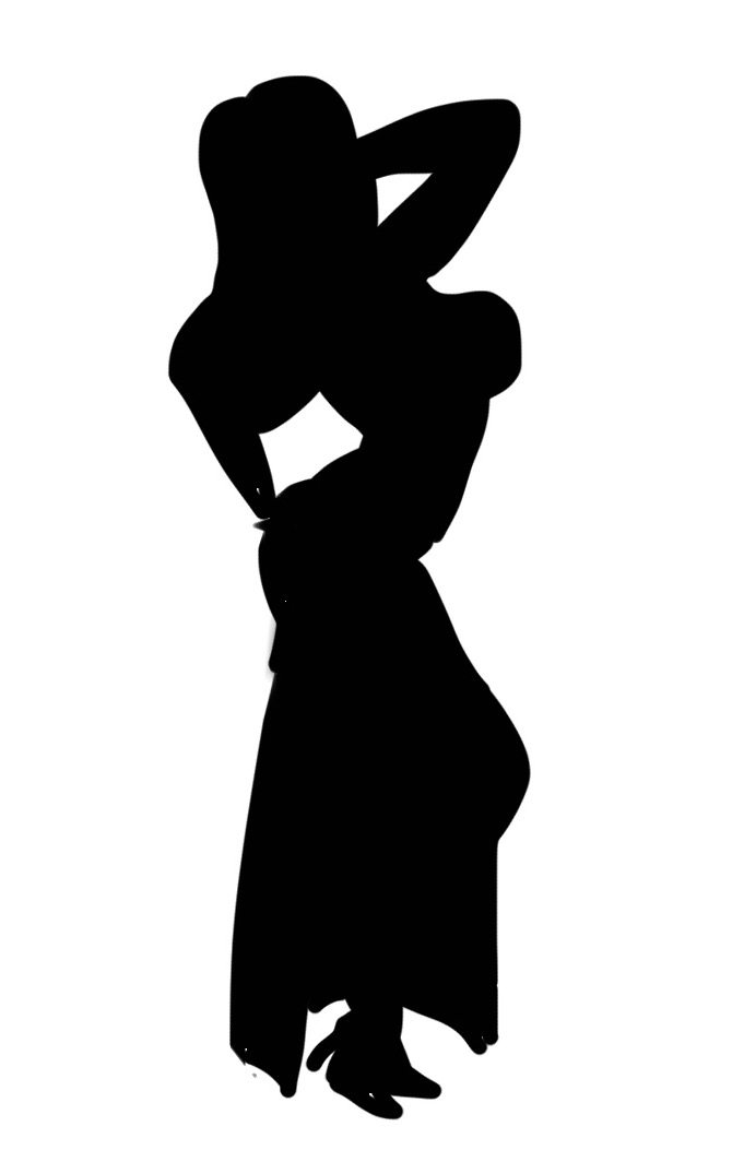 キャラクターをシルエットで描いて分かったらプラスを押すトピ
