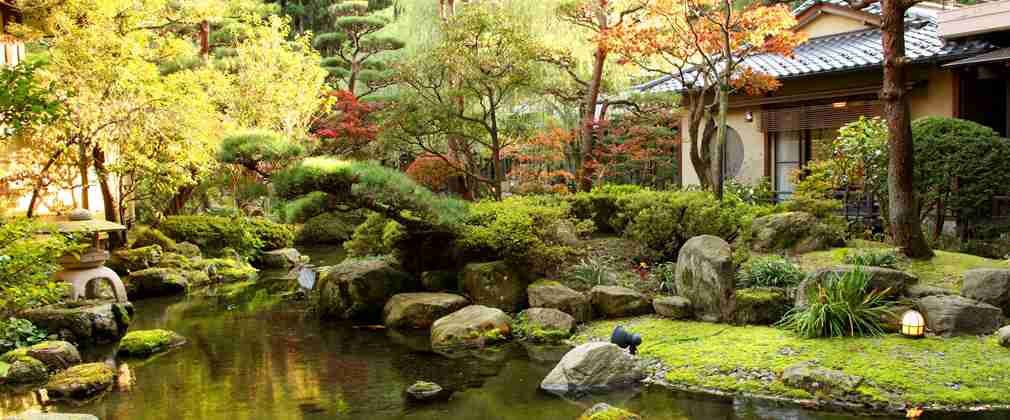 日本庭園に癒されるトピ