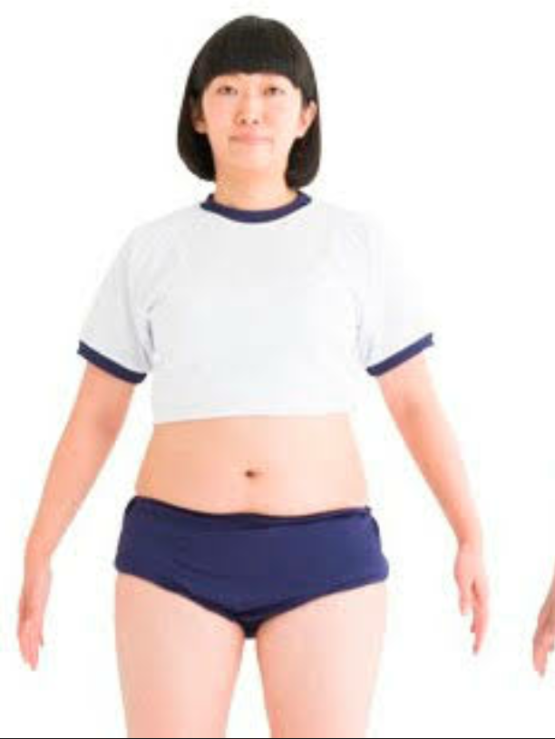 画像で自分の体型を説明してください