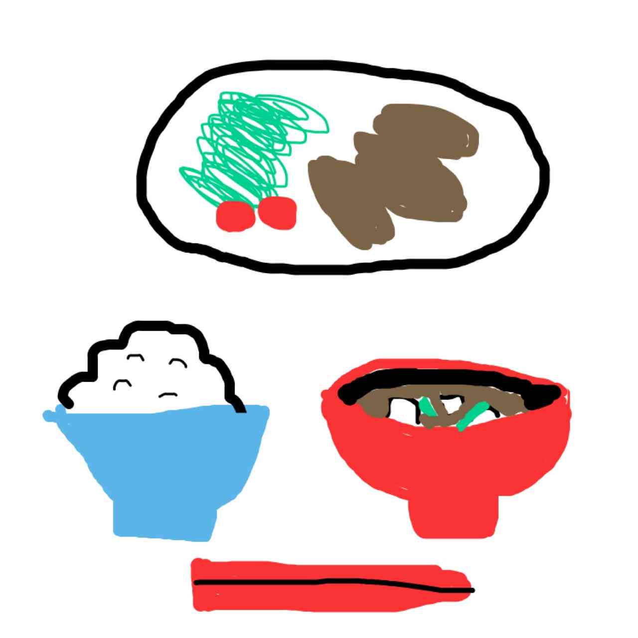 【お絵かき】食卓の定番メニュー教えて!