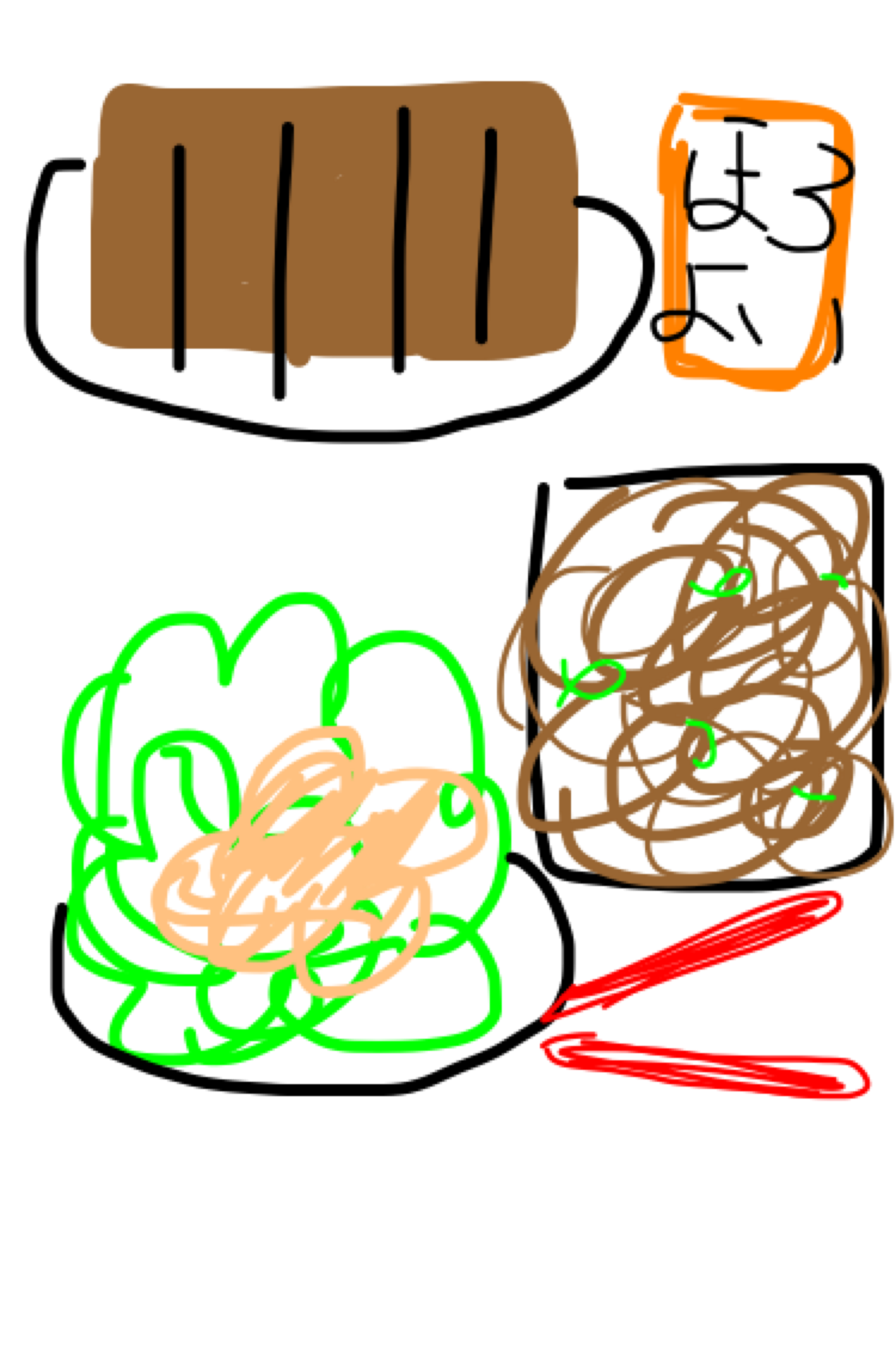 【お絵かき】食卓の定番メニュー教えて!