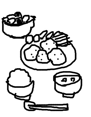 【お絵かき】食卓の定番メニュー教えて!