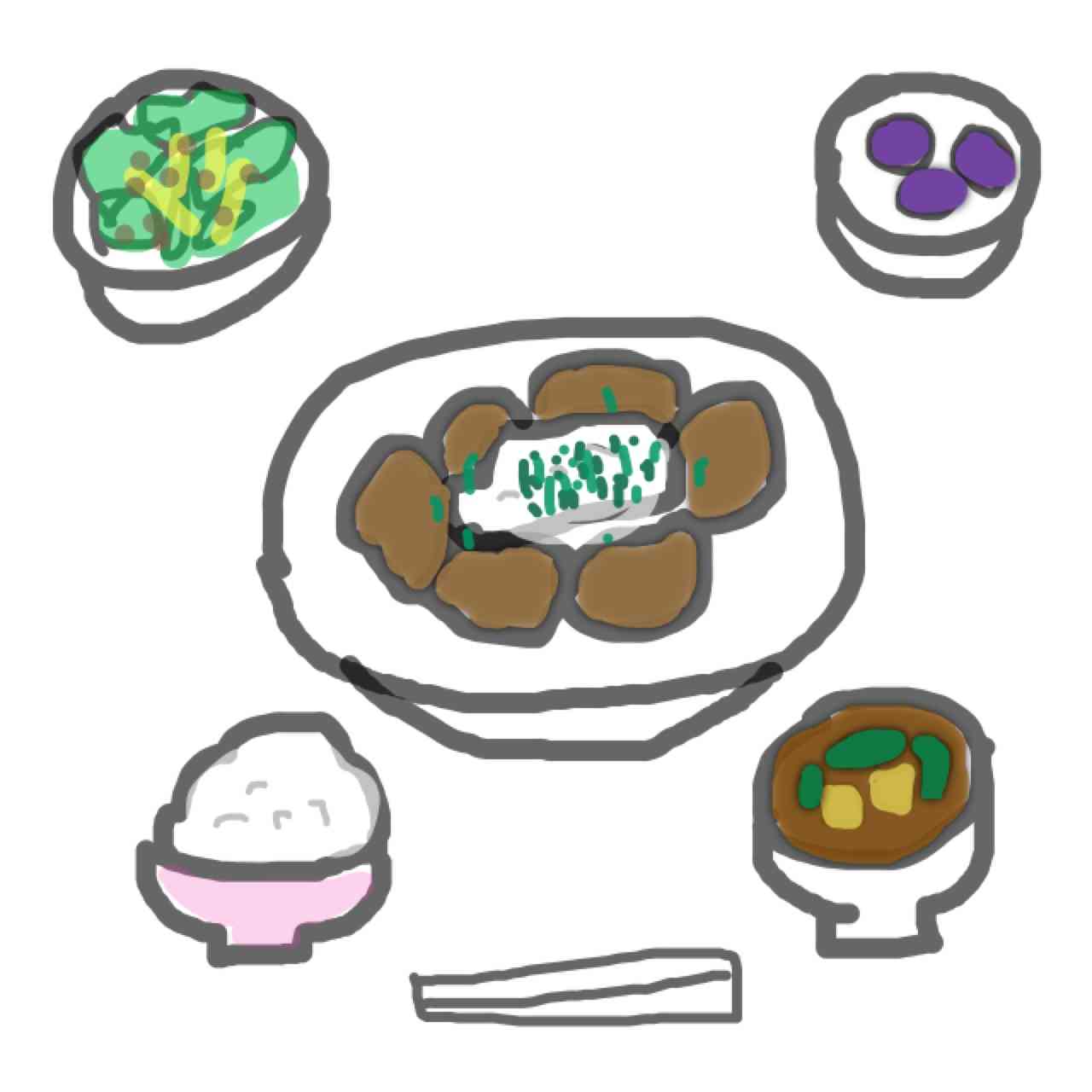 【お絵かき】食卓の定番メニュー教えて!