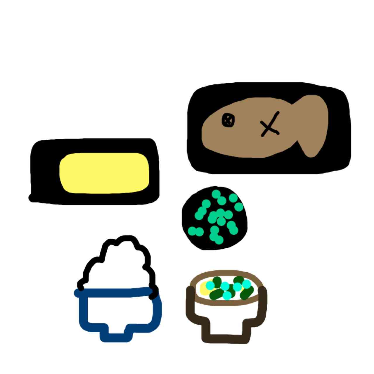 【お絵かき】食卓の定番メニュー教えて!