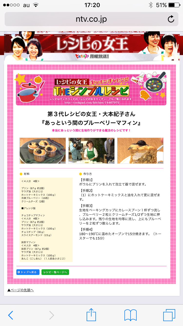 超簡単お菓子レシピ