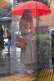 大雨の時の外出する格好。