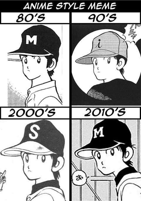 漫画家が描いた絵柄の変化