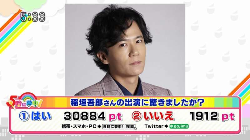 稲垣吾郎がきょう「5時に夢中！」に緊急生出演　ジャニーズ事務所退社後、初の生出演