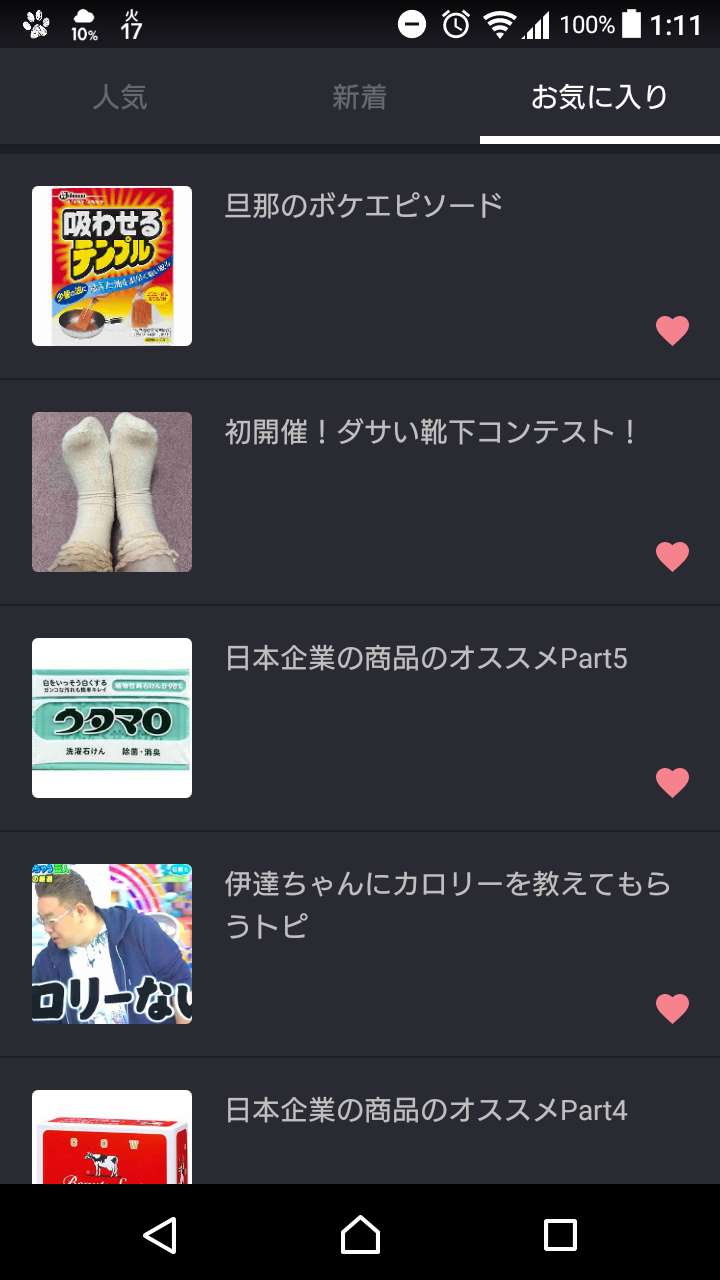 みんなのお気に入りトピを見せるトピ