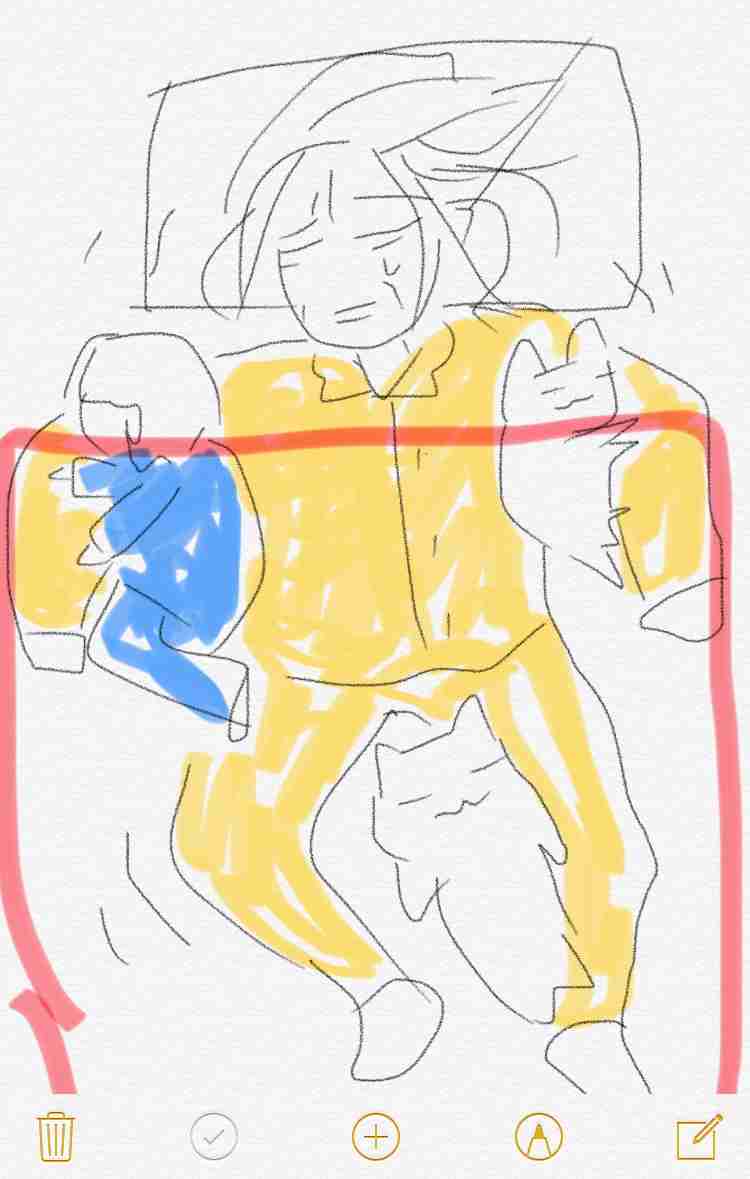 自分の寝顔披露！