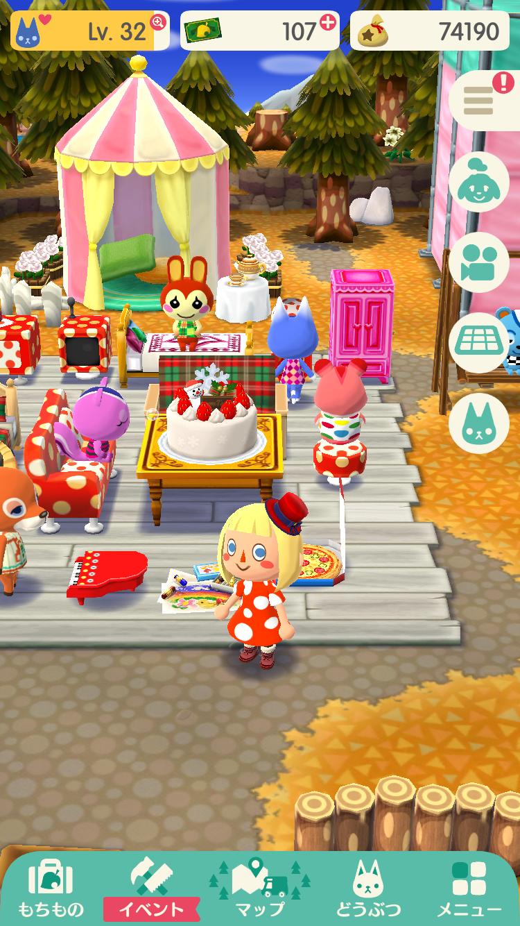 「どうぶつの森 ポケットキャンプ」始めた人！