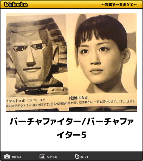 似てると思ったアニメキャラと実在の人物