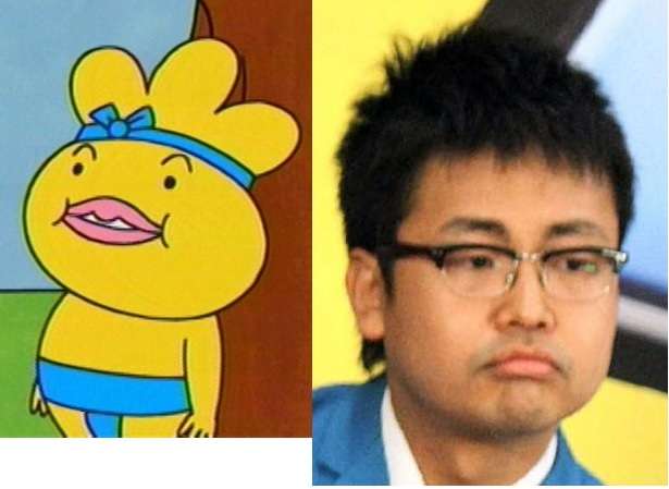 似てると思ったアニメキャラと実在の人物