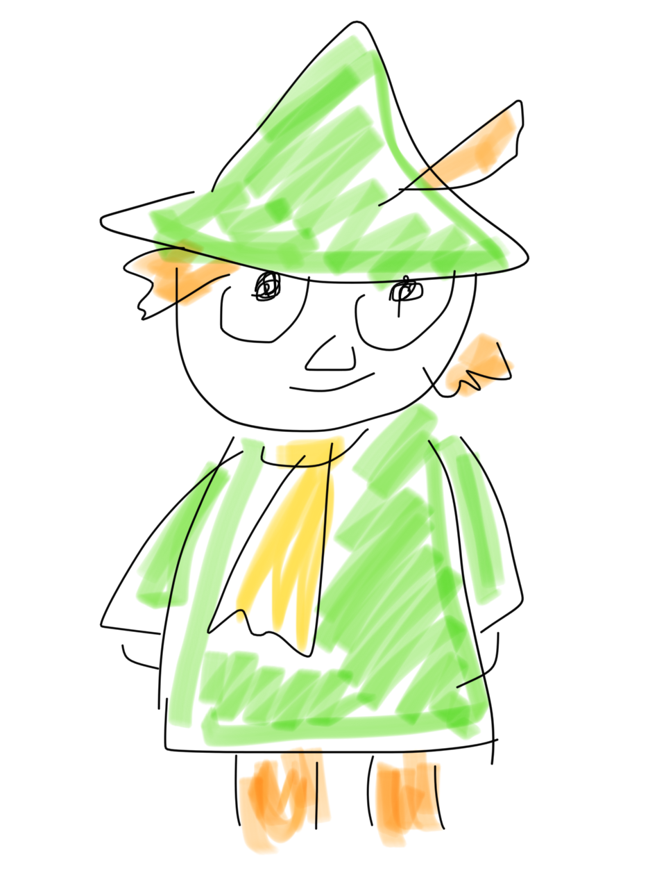 何も見ずに好きなキャラクターを描こう