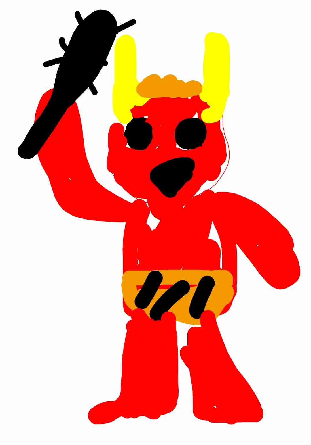 何も見ずに鬼の絵を描いてみるトピ!