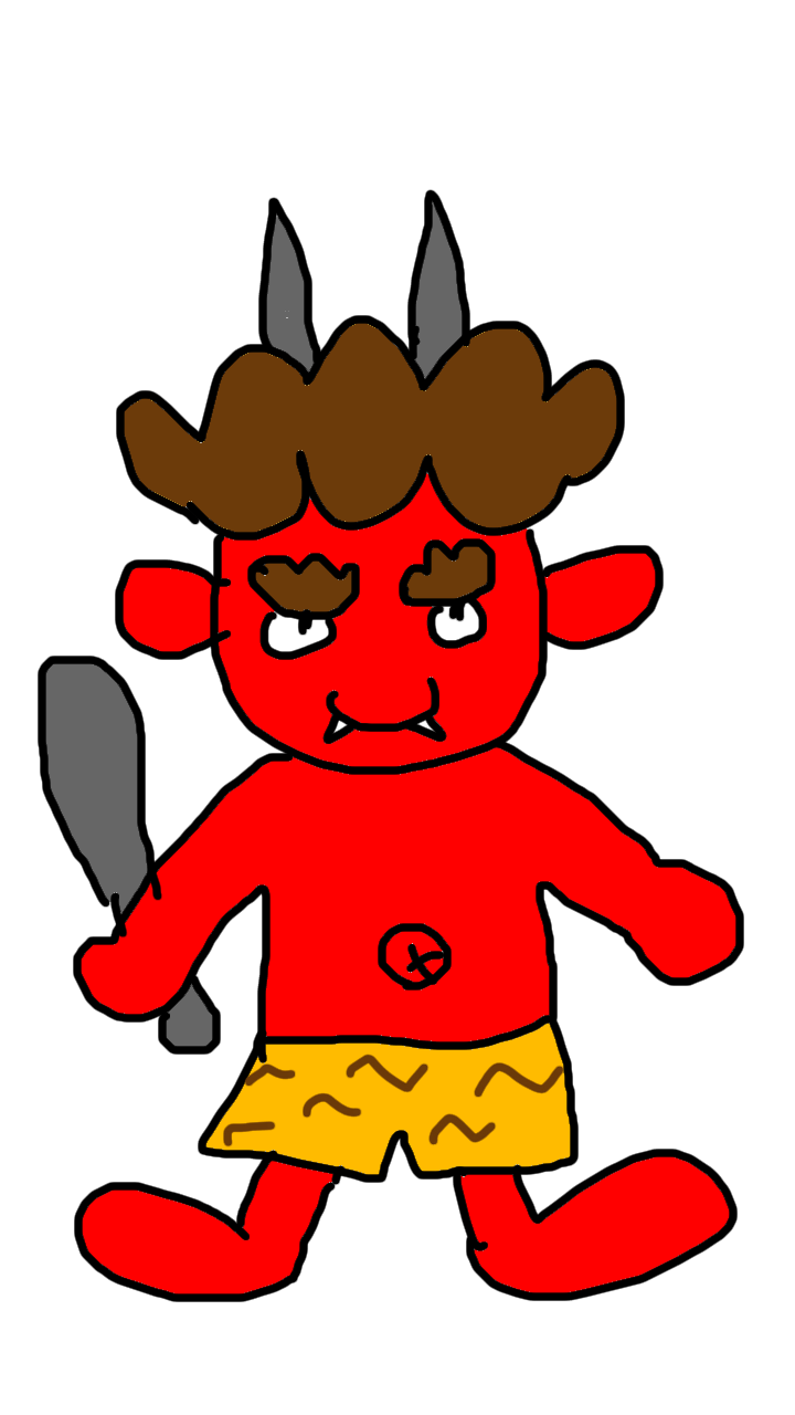 何も見ずに鬼の絵を描いてみるトピ!