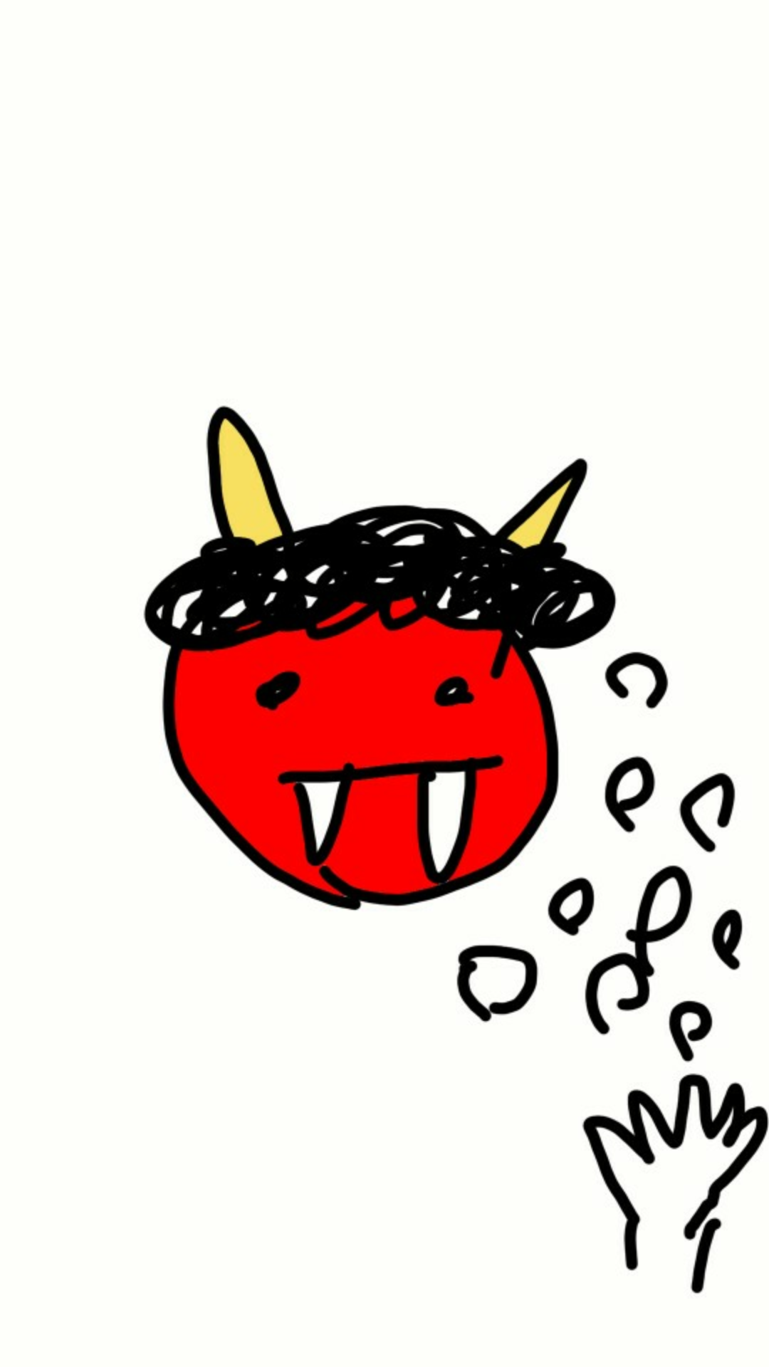 何も見ずに鬼の絵を描いてみるトピ!