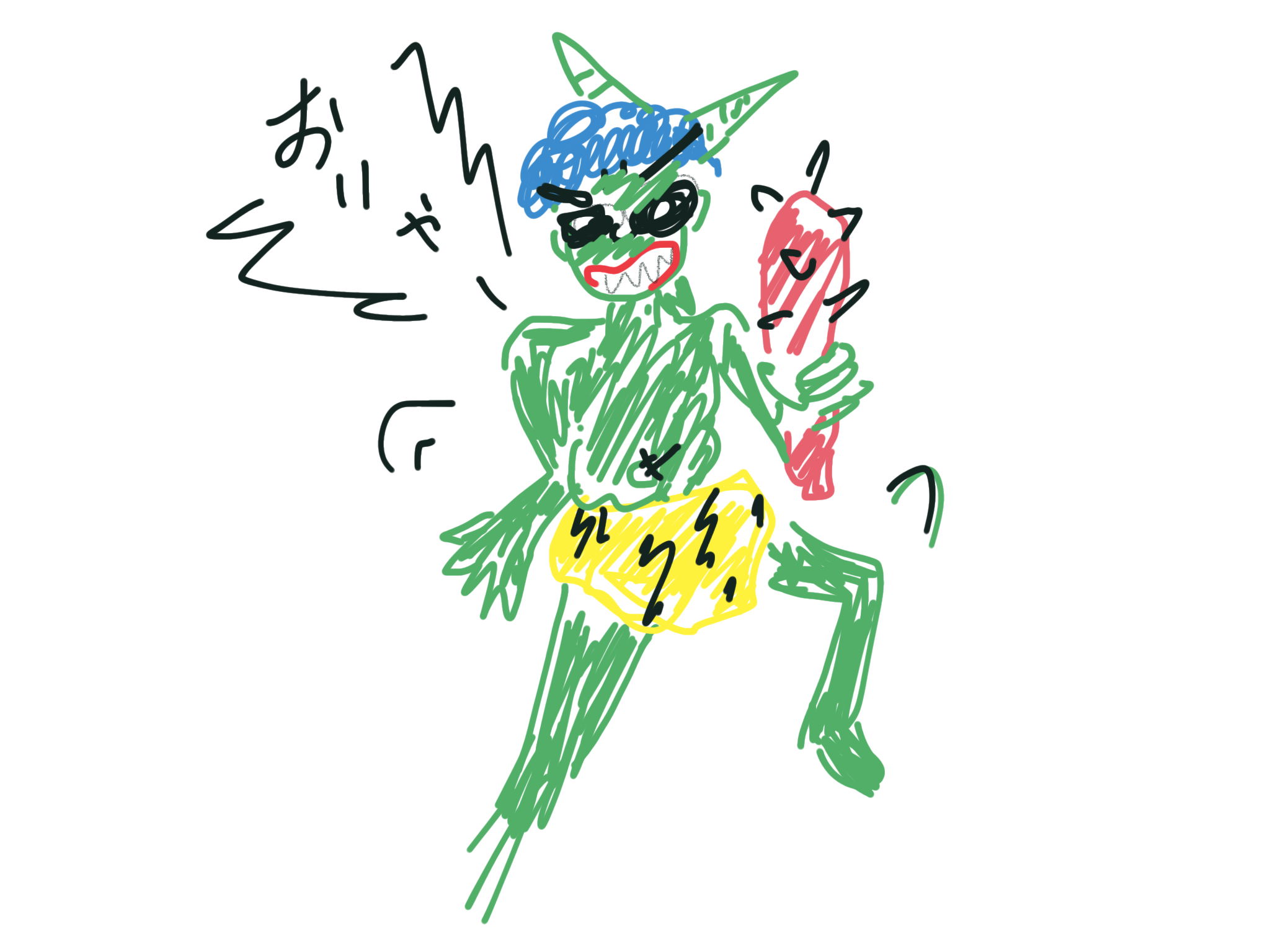 何も見ずに鬼の絵を描いてみるトピ!