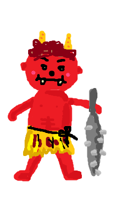 何も見ずに鬼の絵を描いてみるトピ!
