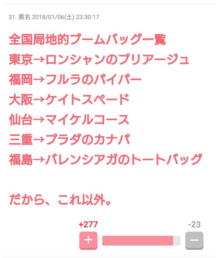 あなたの周りで流行っているもの