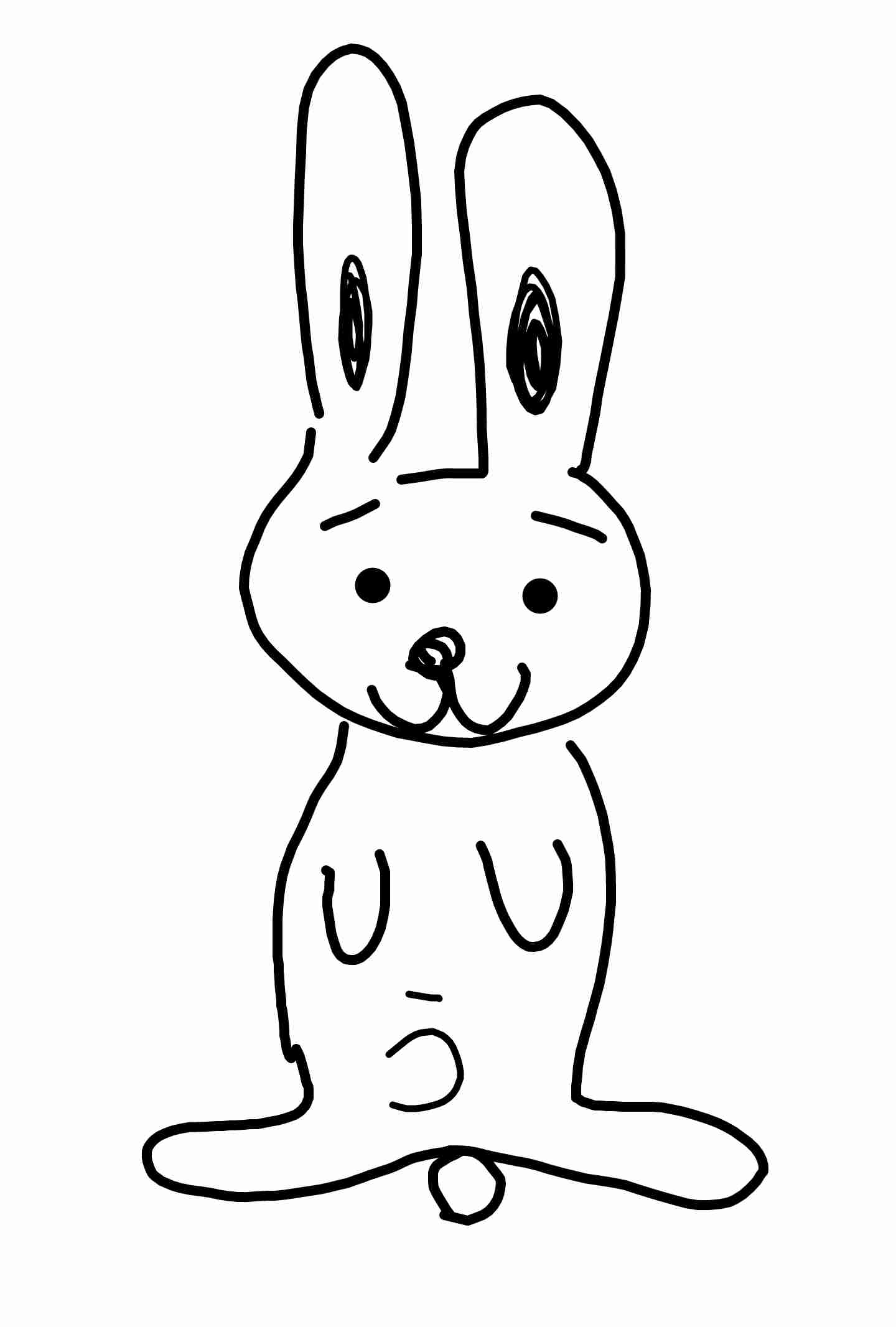 【お絵かき】うさぎの絵を描こう!
