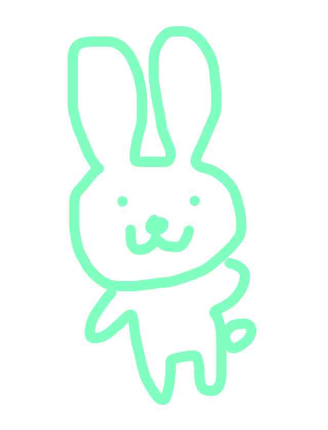 【お絵かき】うさぎの絵を描こう!