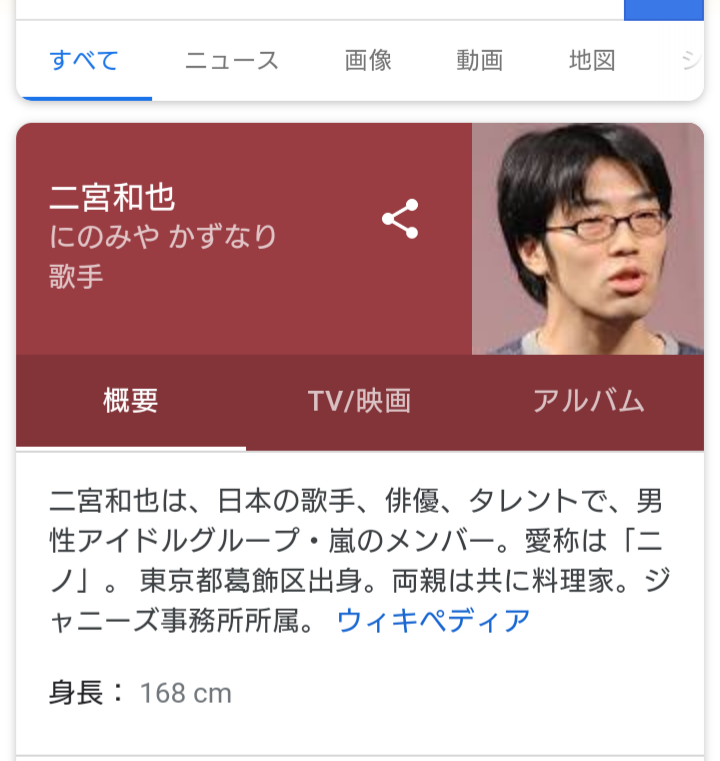 グーグル画像検索で「若林正恭」と検索したときに表示される画像、別人だったw