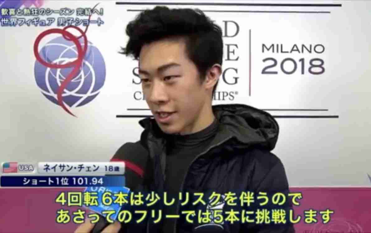 男子フィギュアスケートのネイサン・チェン選手が好きな人たちで話したい!