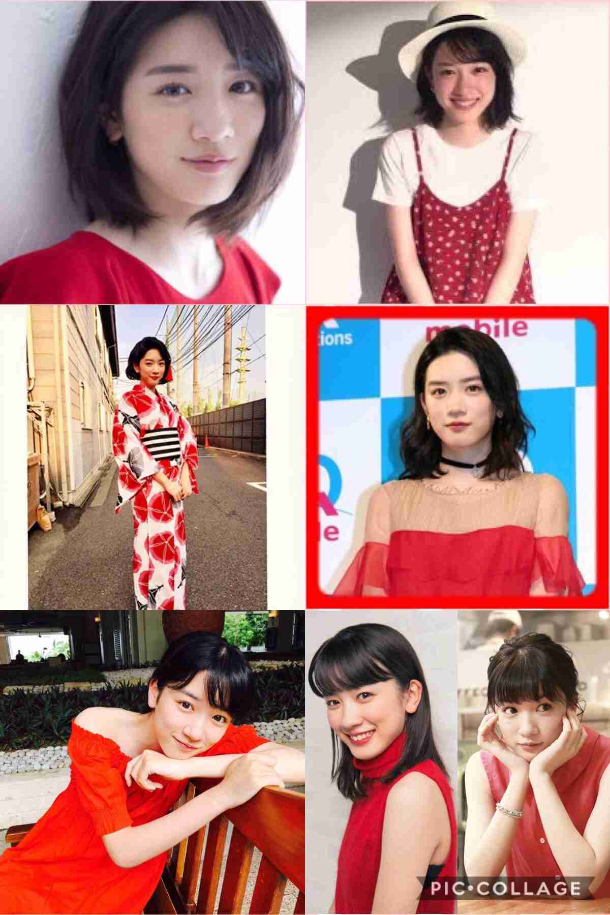 赤い衣装の芸能人