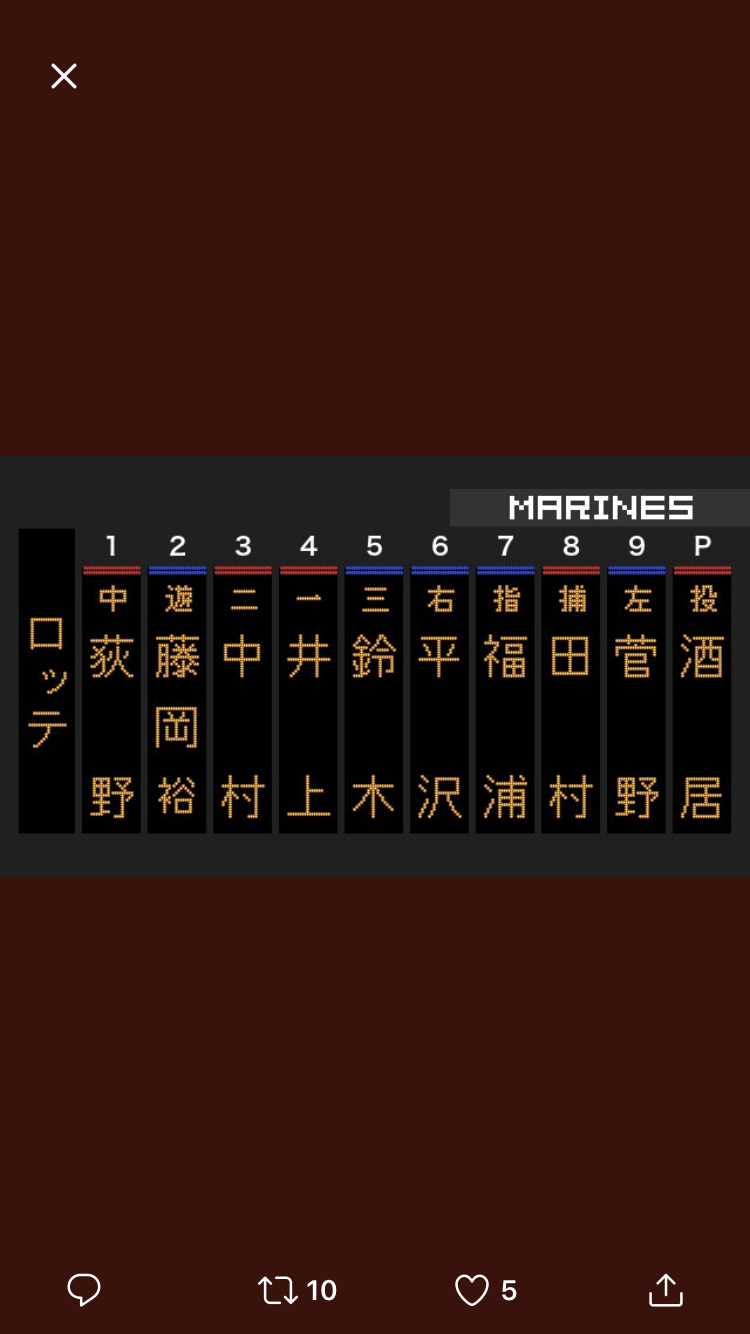 千葉ロッテマリーンズファンの方語りましょう
