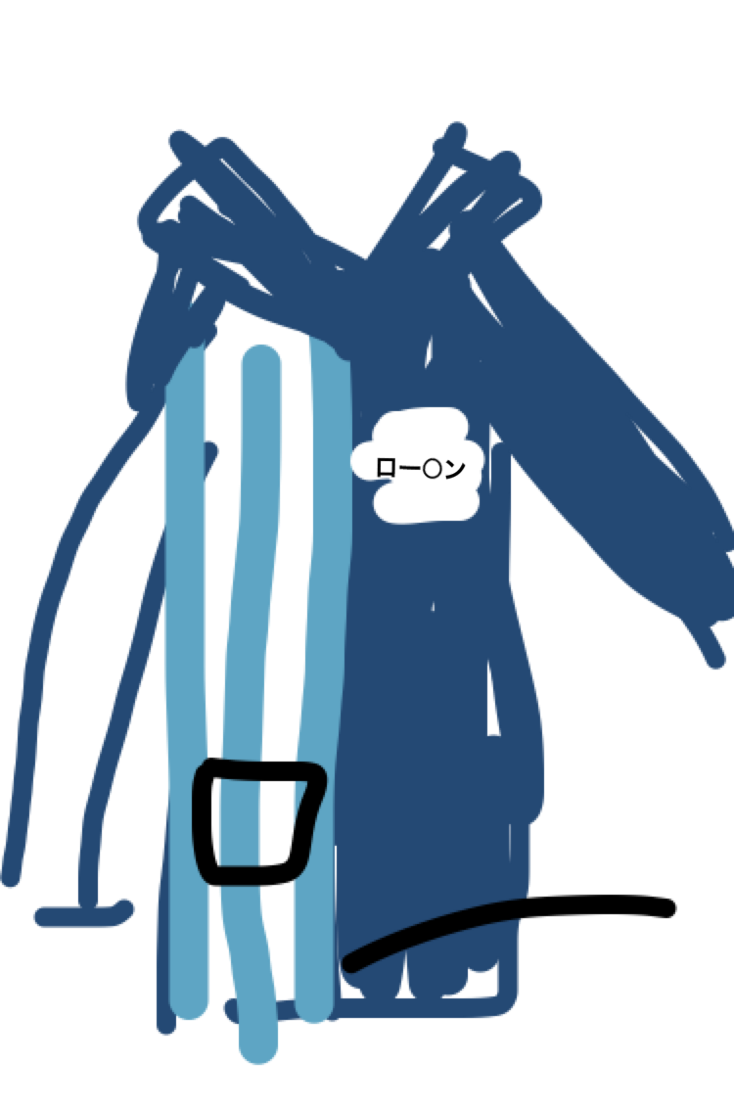 お絵描きトピ、店員さんの制服(ユニフォーム)を描いて当てて貰おう！