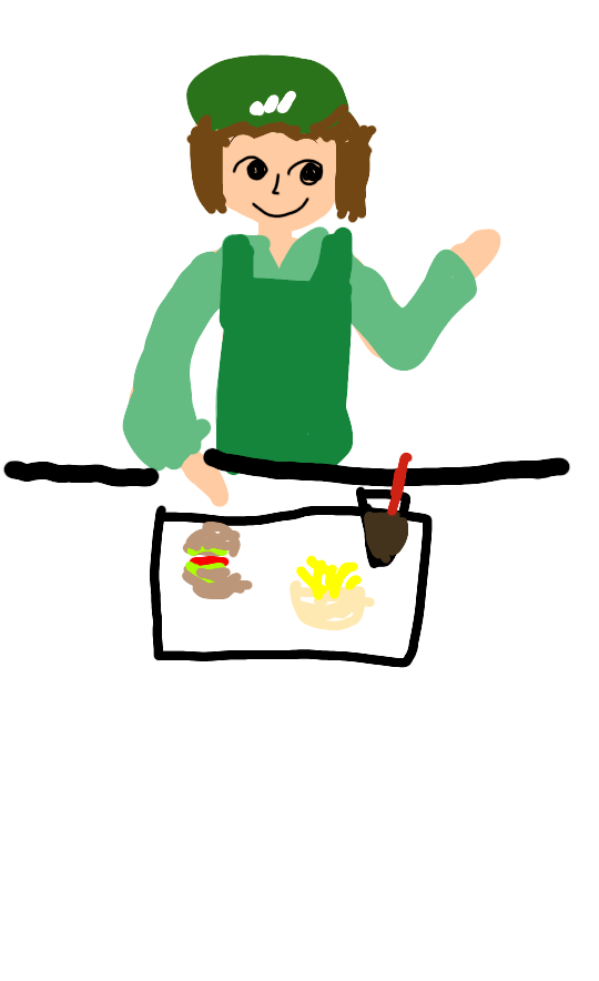お絵描きトピ、店員さんの制服(ユニフォーム)を描いて当てて貰おう！