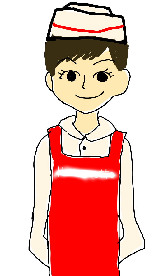 お絵描きトピ、店員さんの制服(ユニフォーム)を描いて当てて貰おう！