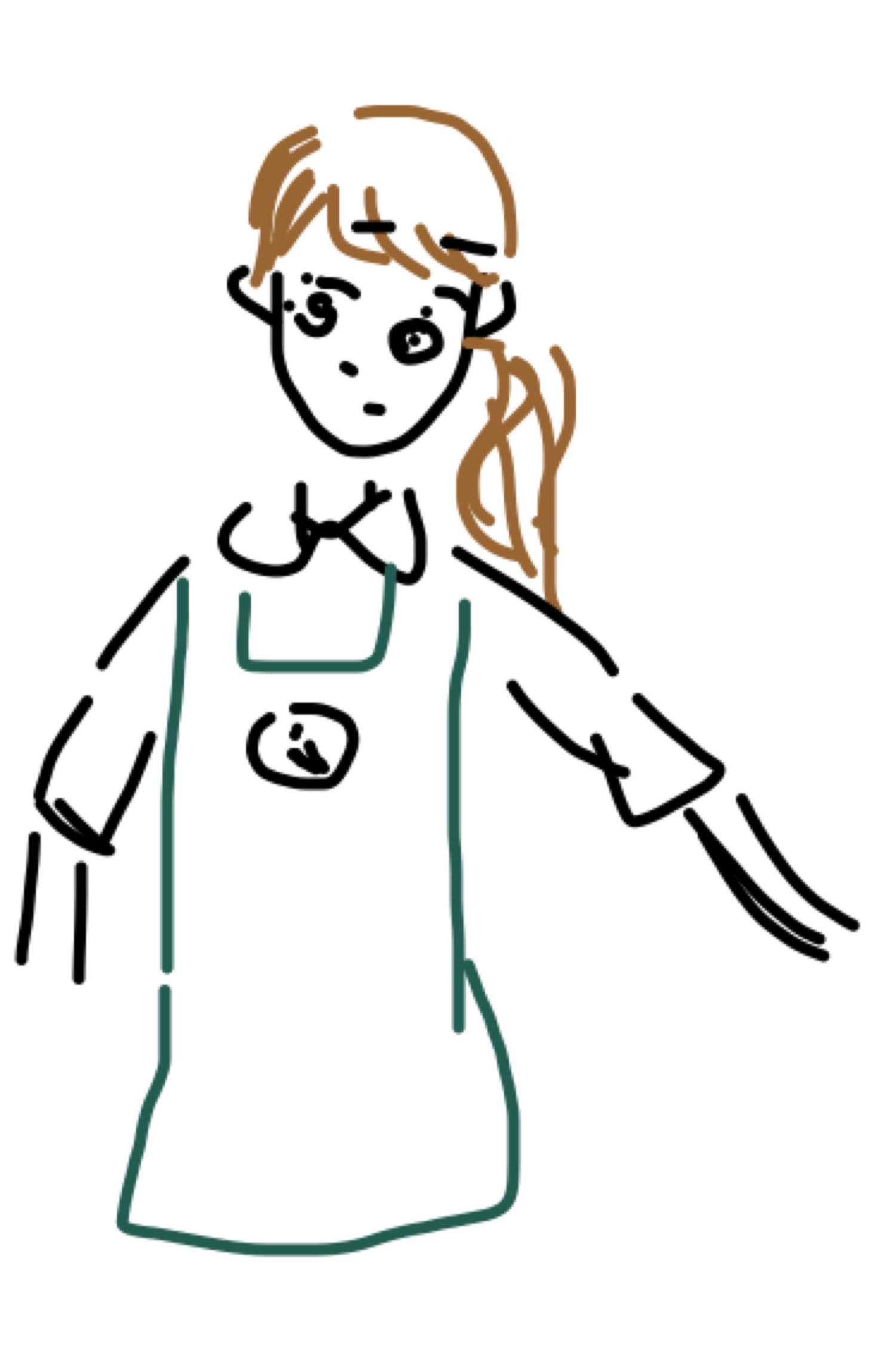 お絵描きトピ、店員さんの制服(ユニフォーム)を描いて当てて貰おう！