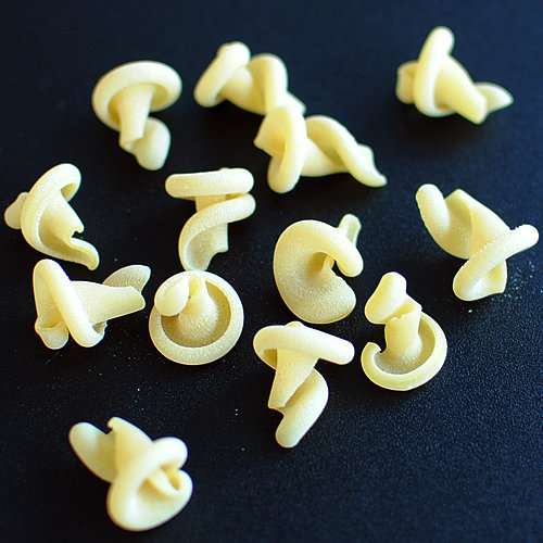 いろいろな形のパスタが集まるトピ